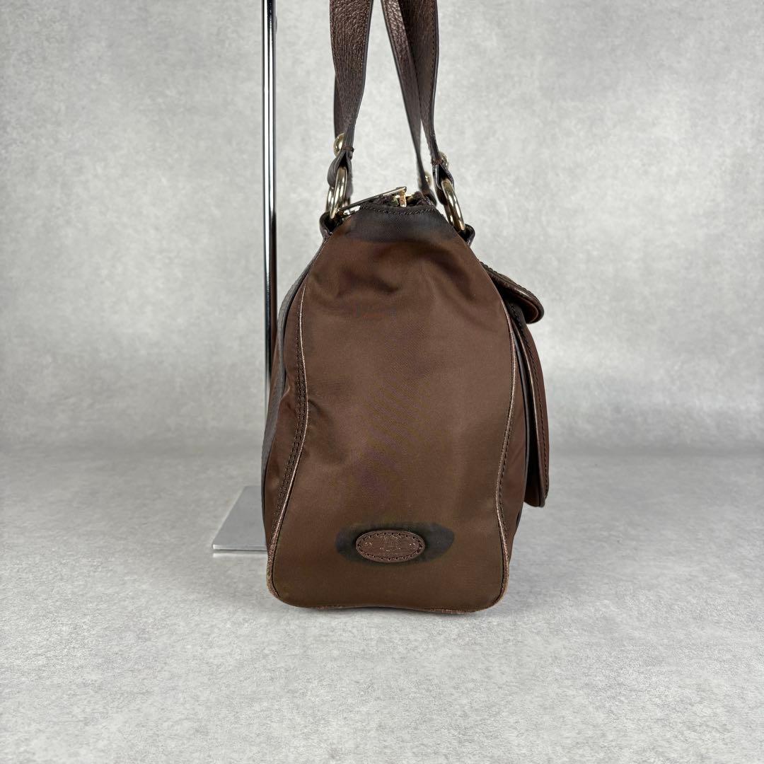 CELINE セリーヌ　ブギー　ハンドバッグ　ナイロン　ブラウン — image 5