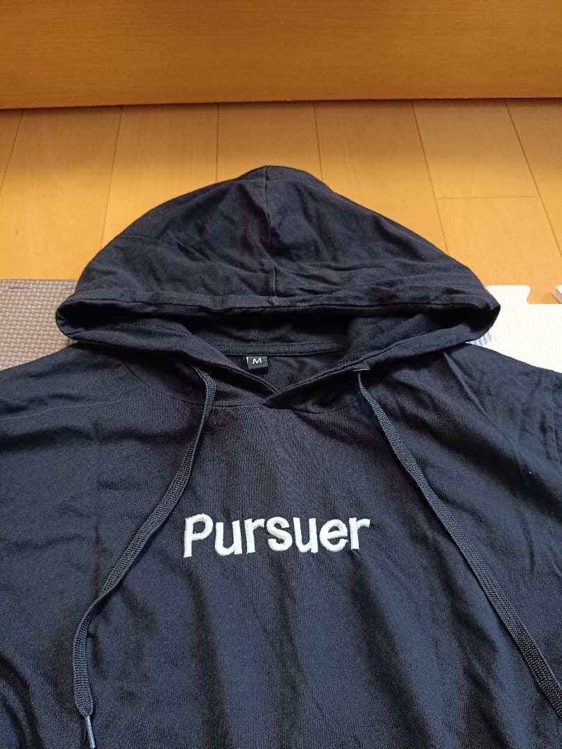 Pursuer 半袖 フード付き パーカー ブラック Mサイズ — image 2
