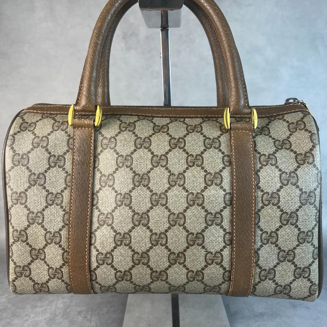 美品 オールドグッチ GUCCI GG ヴィンテージ ミニボストンバッグ 紙タグ — image 3