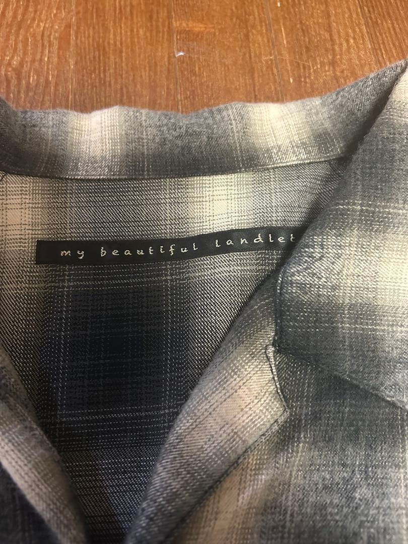 【my beautiful landlet】オーバーサイズ　チェックシャツ　1 — image 4