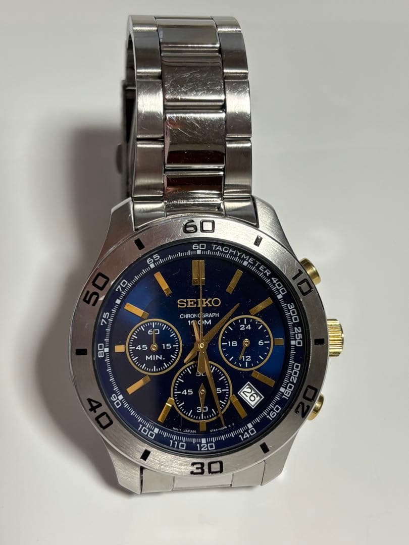 SEIKO クロノグラフ 100M 腕時計 本体 — image 2