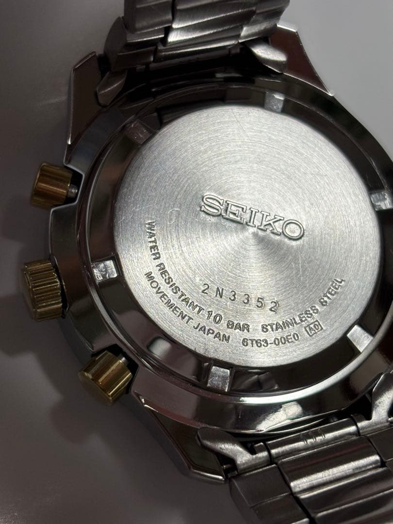 SEIKO クロノグラフ 100M 腕時計 本体 — image 4