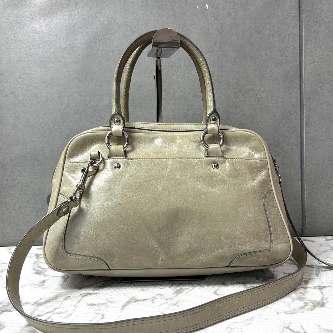 COACH ポピー サッチェル ハンドバッグ 2way セージグリーンY2K — image 3