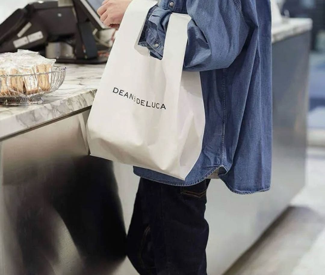 ディーンアンドデルーカ　エコバッグホワイト DEAN & DELUCA新品未使用 — image 4