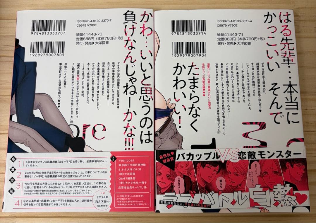 自惚れミイラとり上下巻　中川カネ子　BLコミックセット売り — image 2