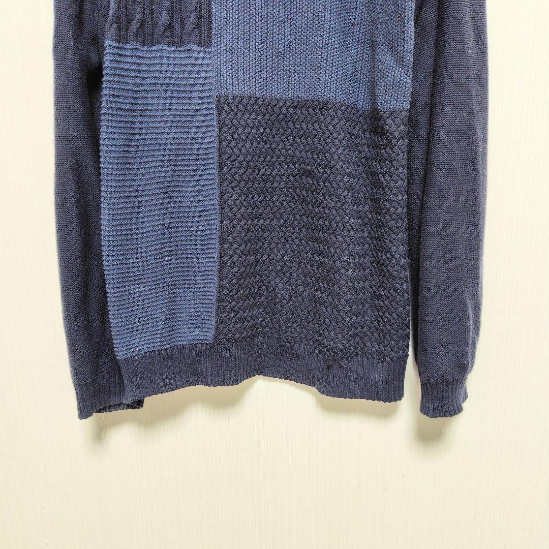 ⭐️【ネイビー】 Navy クルーネックニット オーガニックコットン100% L — image 4
