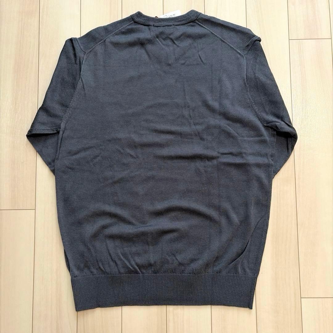 DoCLASSE メンズ Vネック ニット セーター グレー Lサイズ — image 4