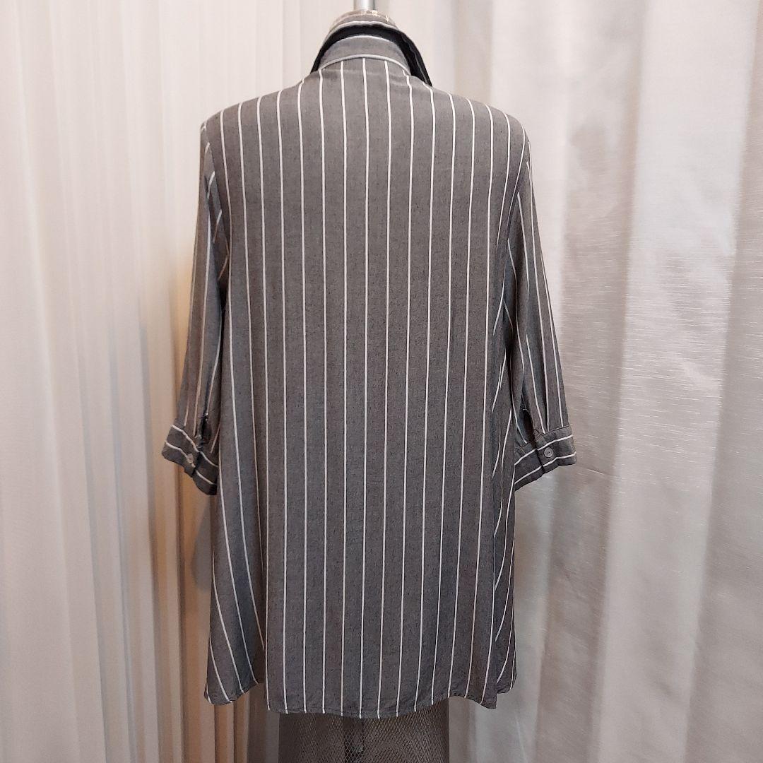 COLZA　コルザ　七分袖 A ライン チュニックシャツ　サイズ L — image 3