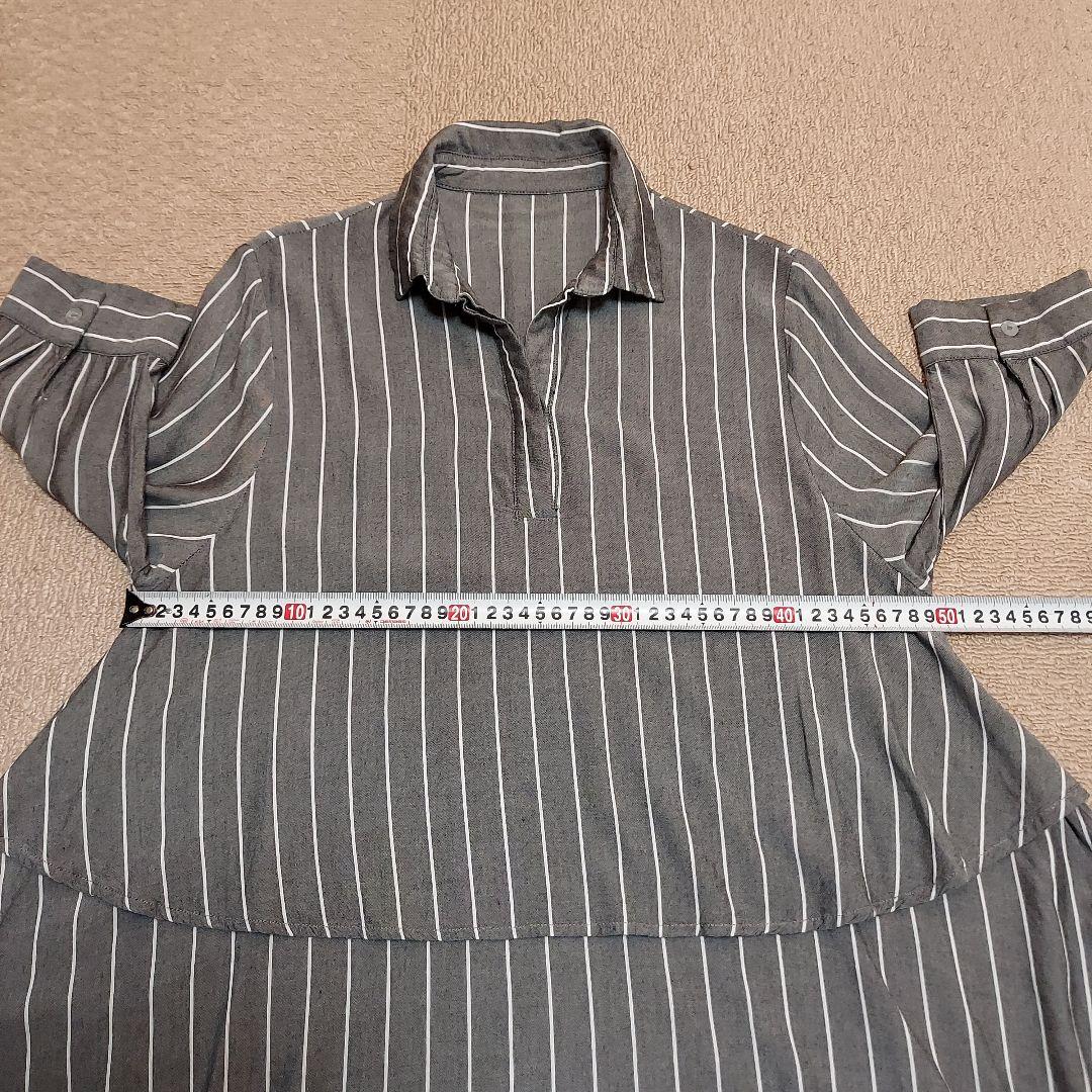 COLZA　コルザ　七分袖 A ライン チュニックシャツ　サイズ L — image 5