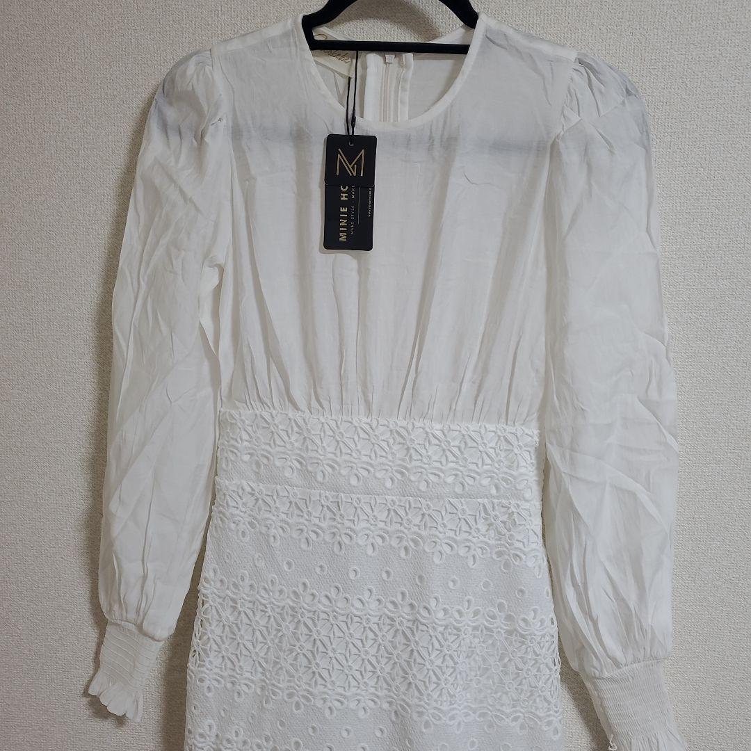 【タグ付】Crocobebe【S】ホワイトロングワンピース 　レース — image 2
