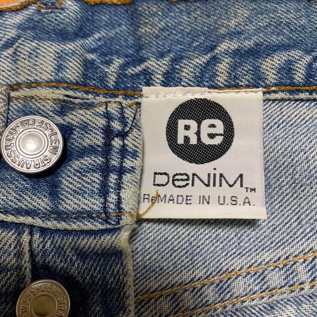 USA製 Re DeNiM リーバイス501 パッチワーク 赤耳 デニムジーンズ — image 3