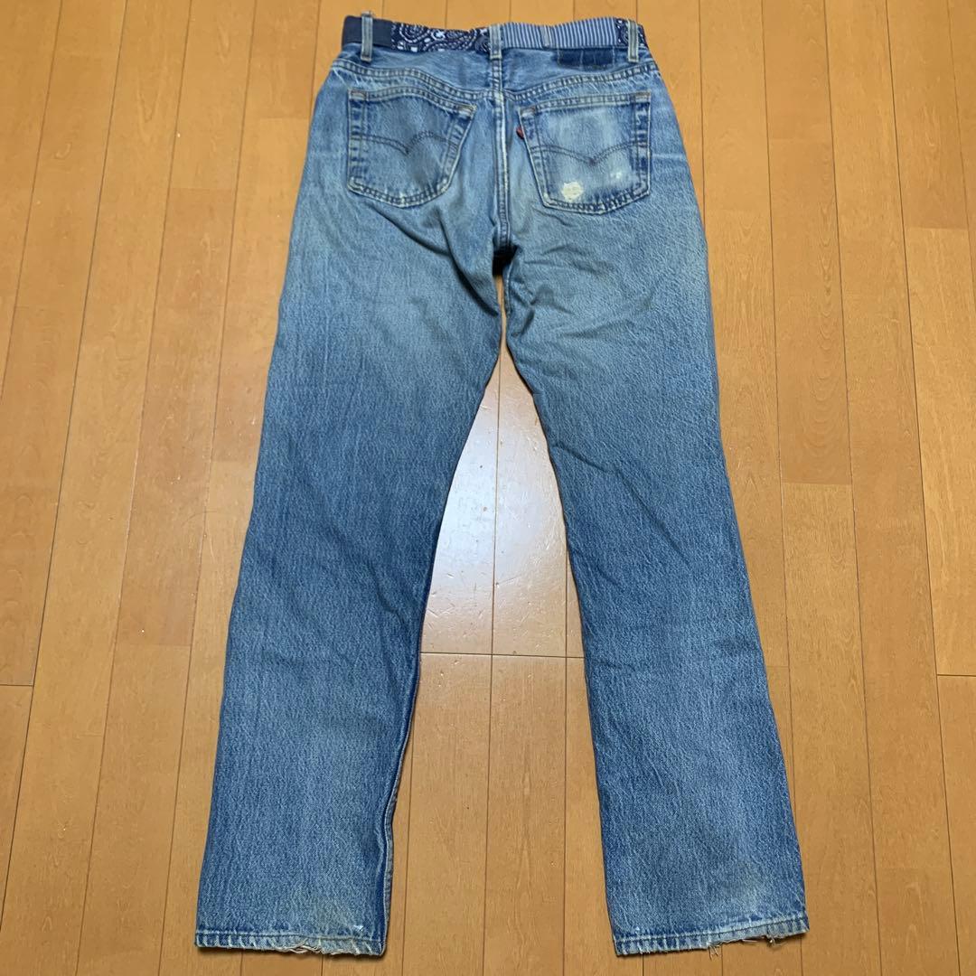 USA製 Re DeNiM リーバイス501 パッチワーク 赤耳 デニムジーンズ — image 4