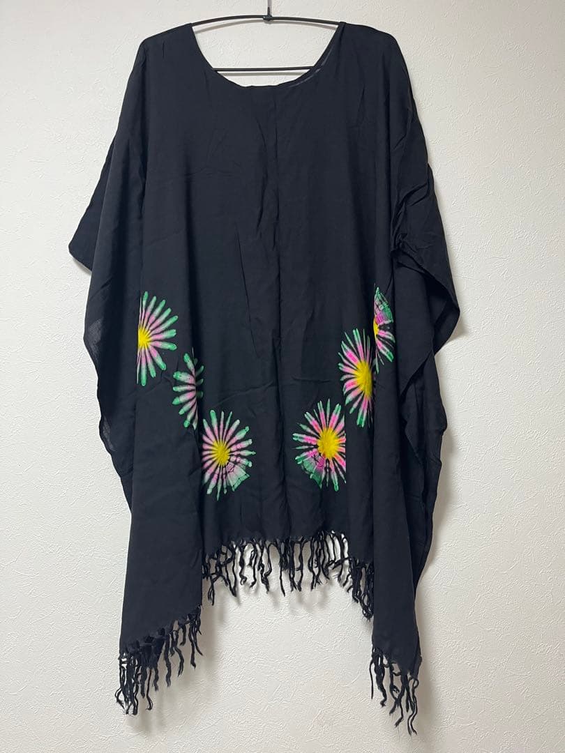 Asian Style GOA ポンチョ ブラック — image 2