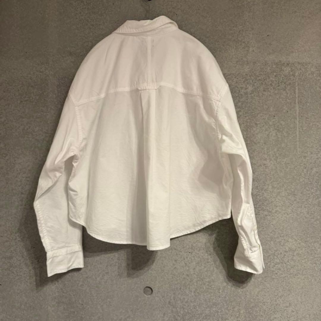 美品　GAP ビッグクロップドシャツ　コットン　白　M — image 5
