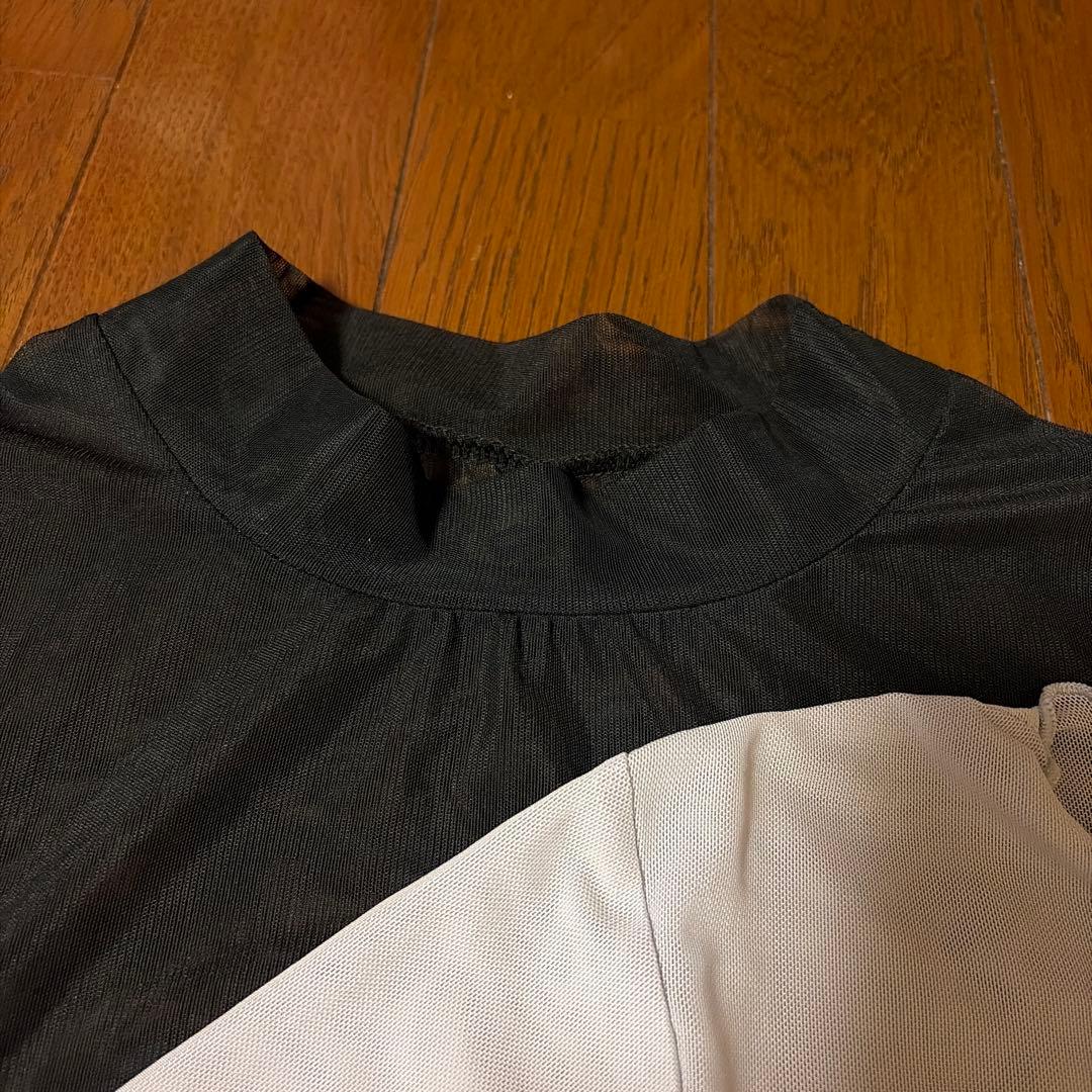 シアーメッシュ長袖トップス 2枚セット — image 3
