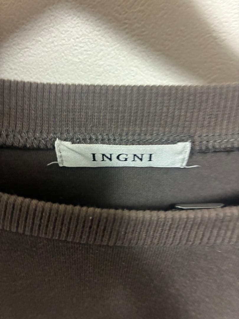 INGNI ロゴプリント 長袖カットソー グレー — image 4