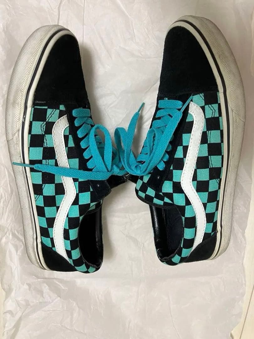 【最終価格】VANS Old Skool ターコイズ/ブラック 27cm — image 2