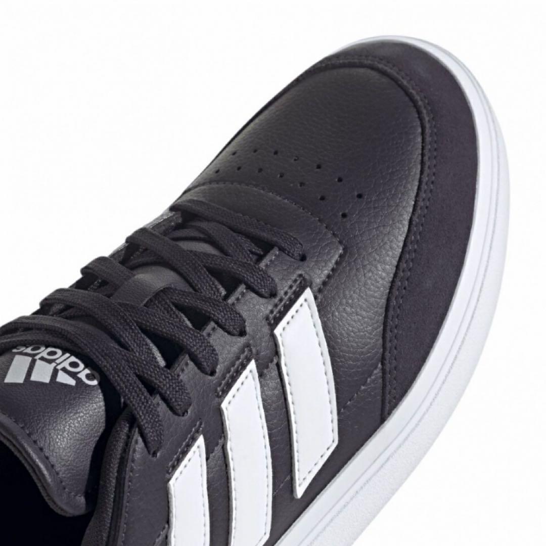 新品未使用　アディダス コートブロック スニーカー ブラック adidas — image 3