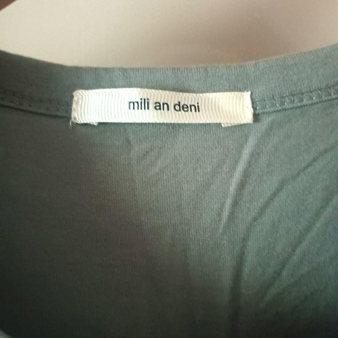 mili an deni カーキ ノースリーブストレートワンピース Mサイズ — image 2