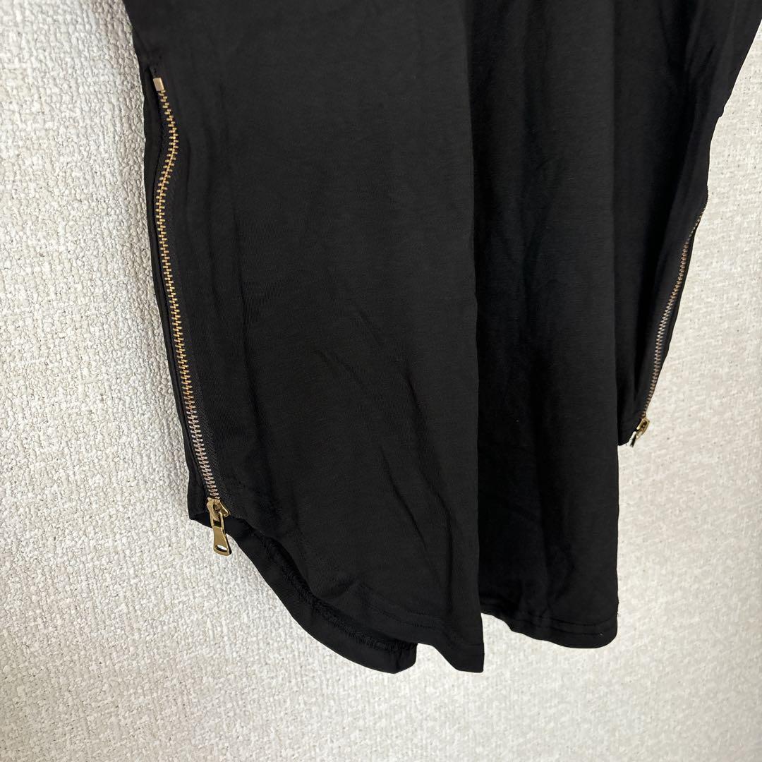 PUNKWEY パンクウェイ サイドジップ 半袖 Tシャツ 黒 バンド パンク — image 5