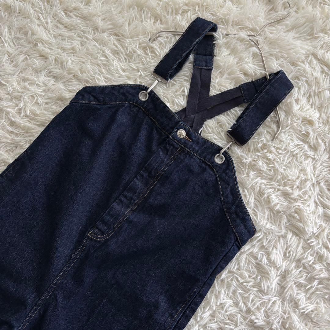 美品✨WILLOW ウィロー デニムサロペット インディゴ — image 4
