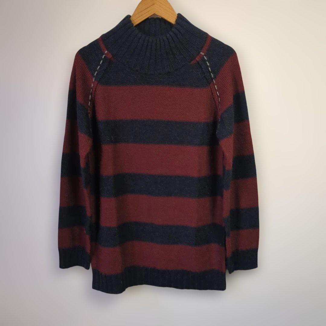 GRIFFIN HARTLAND　ニット　ハイネック　ボーダー　アルパカ　Ⅼ — image 2
