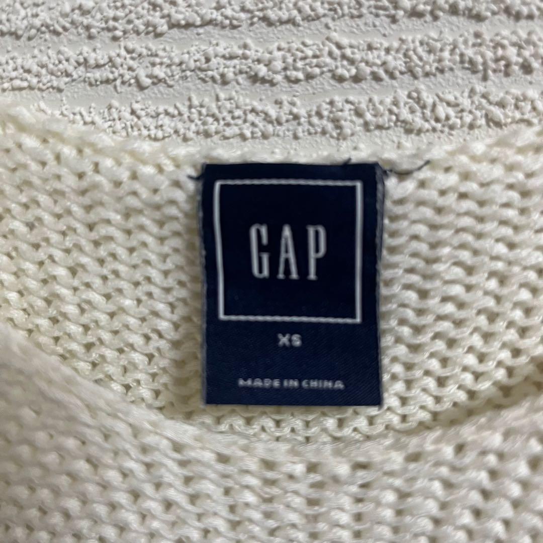 【GAP ギャップ】 トップス サマーニット ボーダー ホワイト×ネイビー XS — image 5