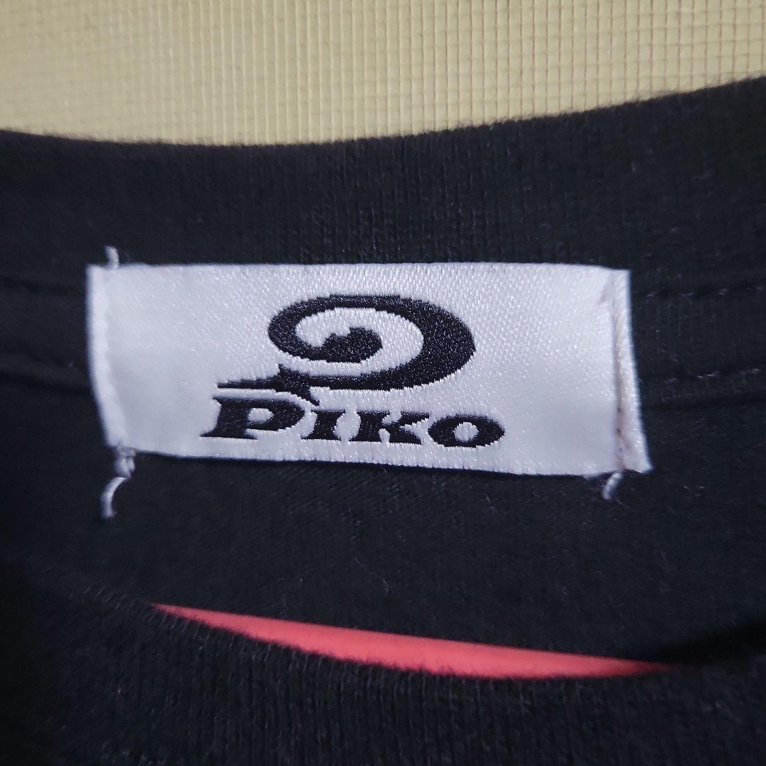 ✿PIKO 長袖Tシャツ ブラック ハイビスカス柄 — image 3