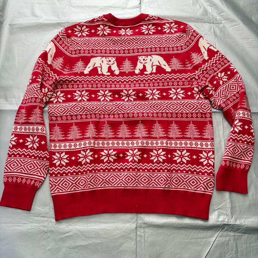 H&M クリスマス柄ニットセーター レッド シロクマ — image 5