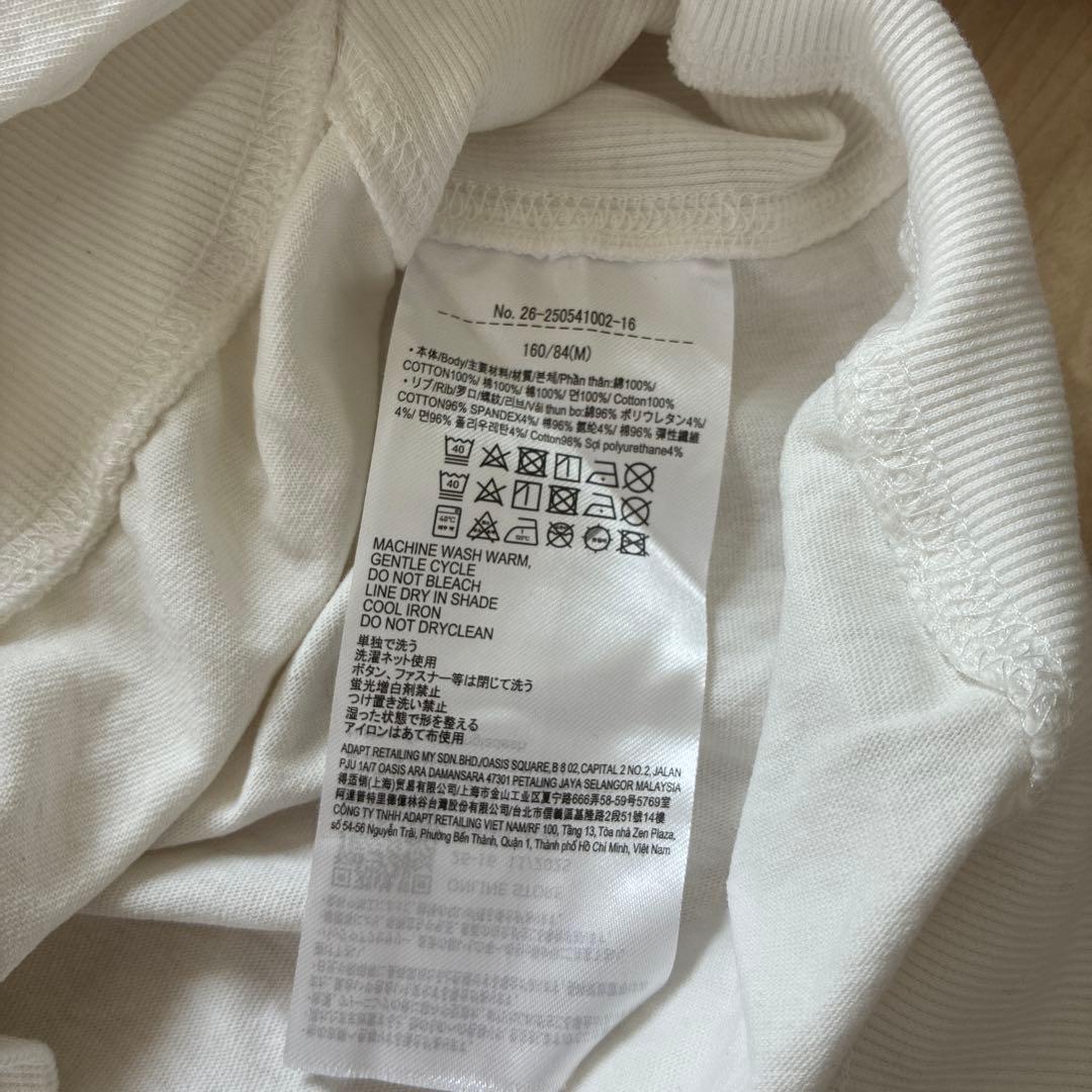 新品未使用 無地 長袖 クルーネック スウェット ホワイト coca M — image 5
