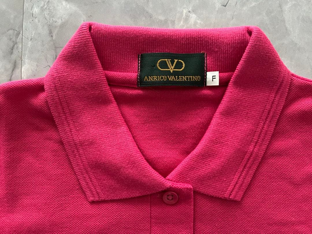 値下げ☆新品未使用☆ANRICO VALENTINO ポロシャツ 半袖 ピンク — image 3
