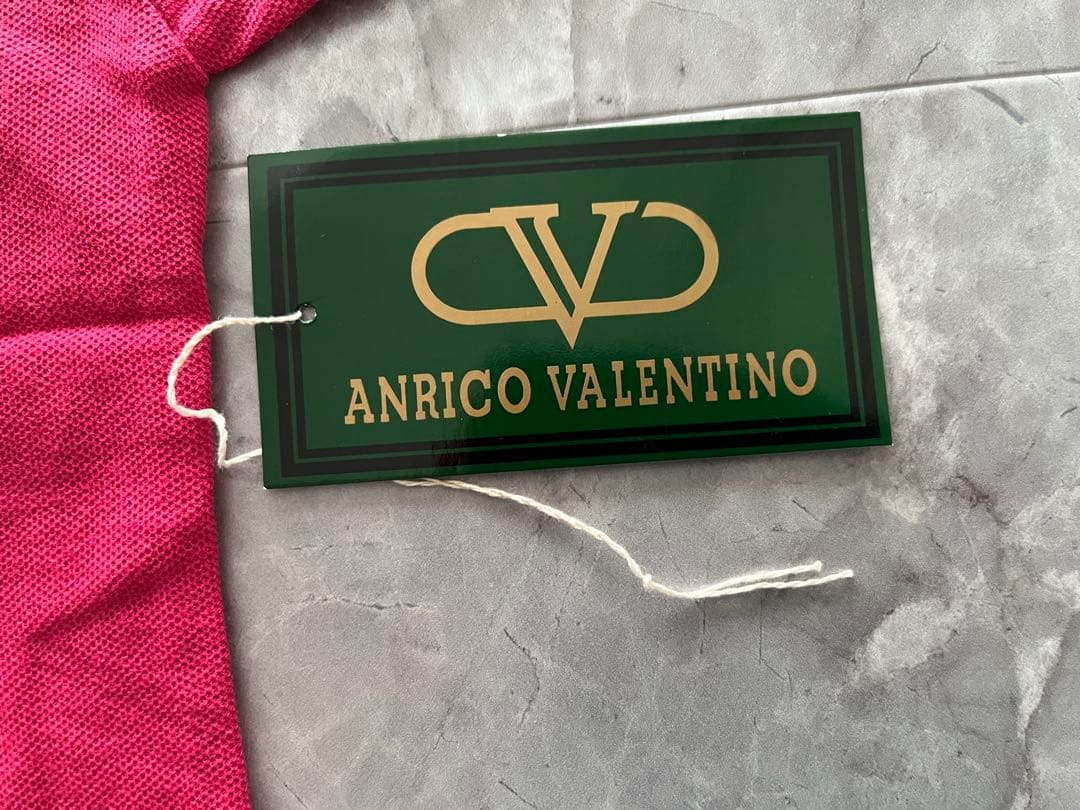 値下げ☆新品未使用☆ANRICO VALENTINO ポロシャツ 半袖 ピンク — image 5