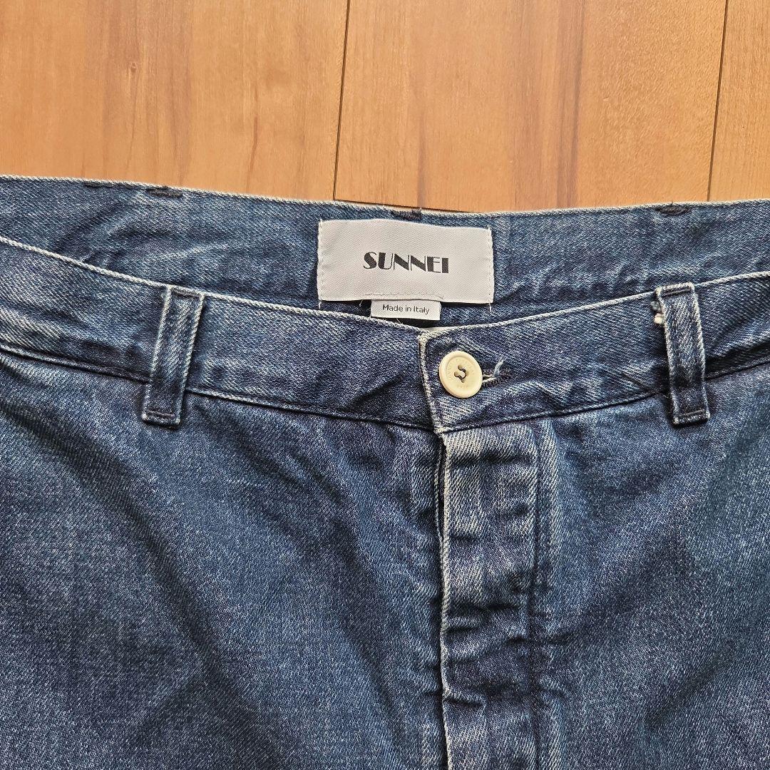 SUNNEI スンネイ ワイド デニム パンツ — image 2