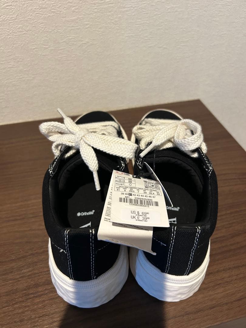 り*う様 ZARA プラットフォームスニーカー ブラック　26.5 — image 2
