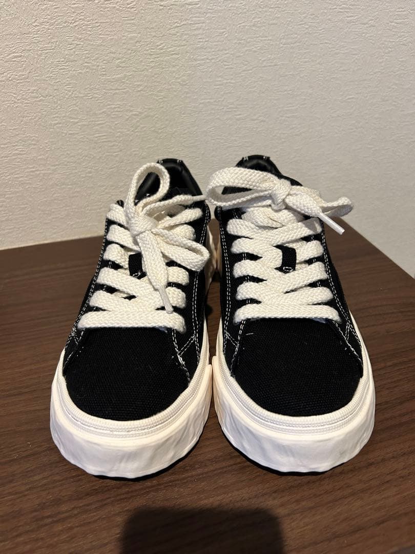 り*う様 ZARA プラットフォームスニーカー ブラック　26.5 — image 3