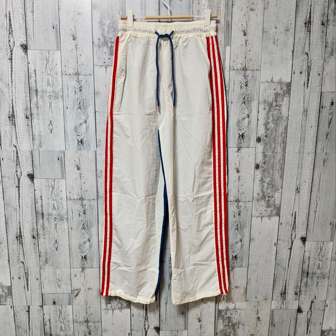 トラックパンツ　ナイロンパンツ　バイカラー　ジャージ　ストライプ　トリコロール — image 2