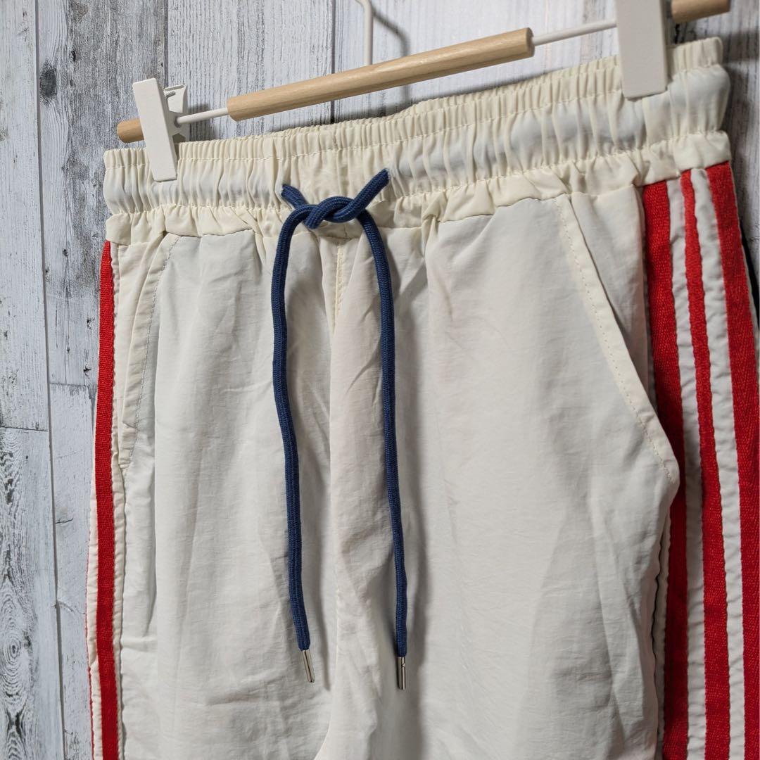 トラックパンツ　ナイロンパンツ　バイカラー　ジャージ　ストライプ　トリコロール — image 4
