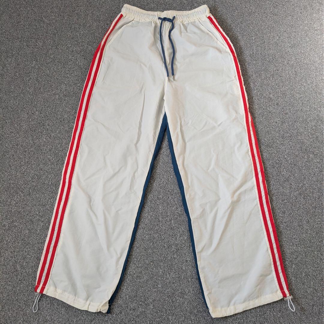 トラックパンツ　ナイロンパンツ　バイカラー　ジャージ　ストライプ　トリコロール — image 5