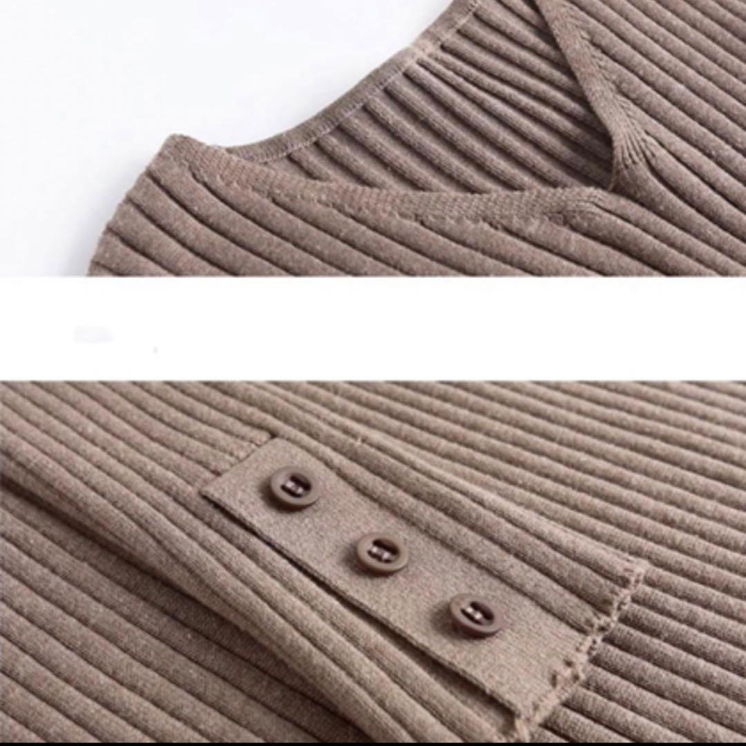 ロングリブニットワンピース — image 4