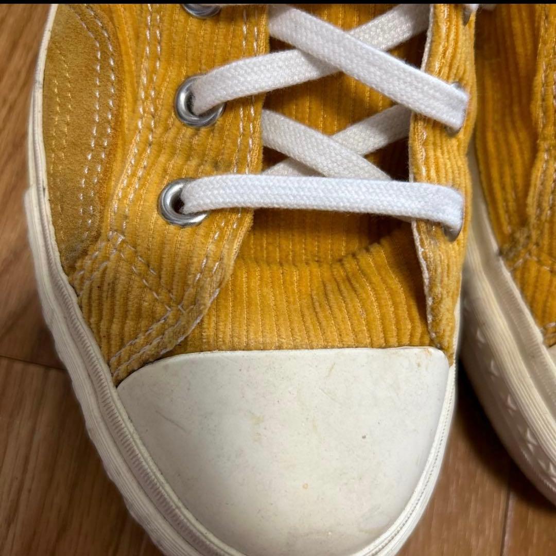 CONVERSE コーデュロイスニーカー イエロー — image 3