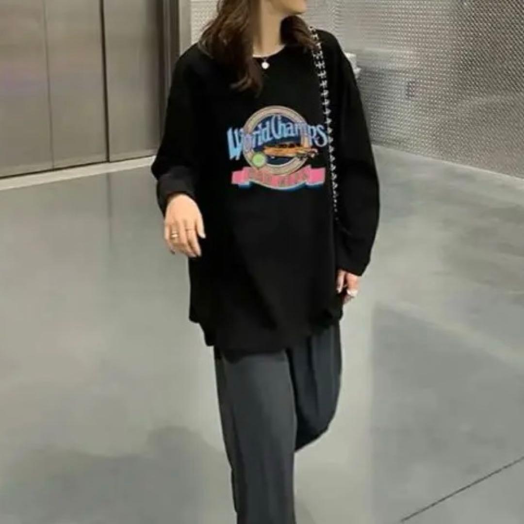 BASQUE magenta 長袖 Tシャツ — image 3