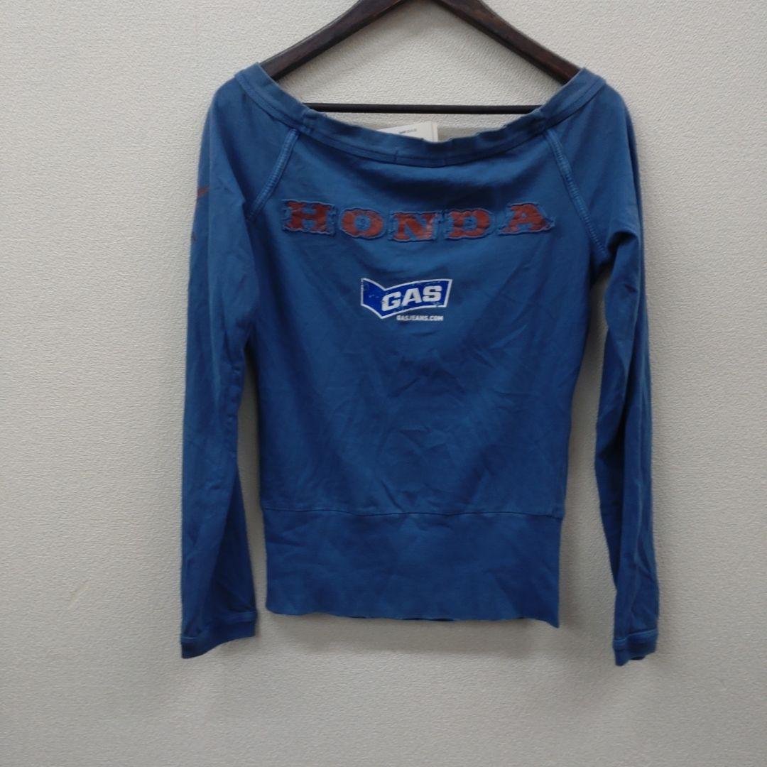 (4) GAS HONDA コラボ 長袖 カットソー ブルー新品未使用 — image 2