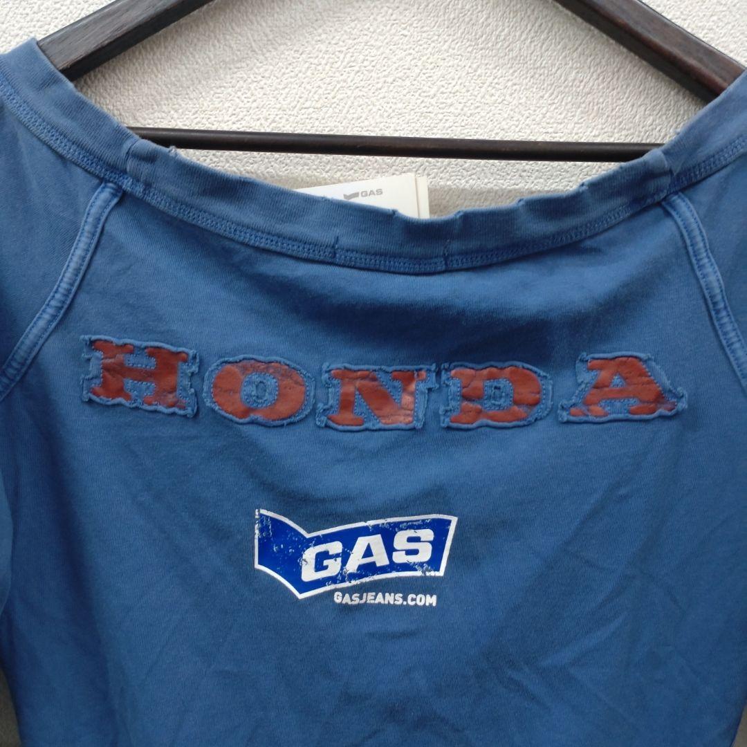 (4) GAS HONDA コラボ 長袖 カットソー ブルー新品未使用 — image 3