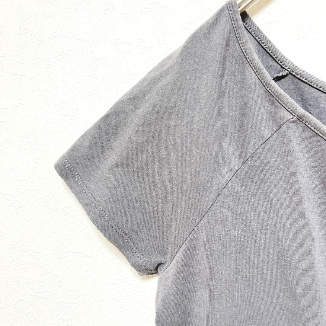 バナナリパブリック　半袖Ｔシャツ　S　グレー　クルーネック　柔らか　無地　954 — image 4