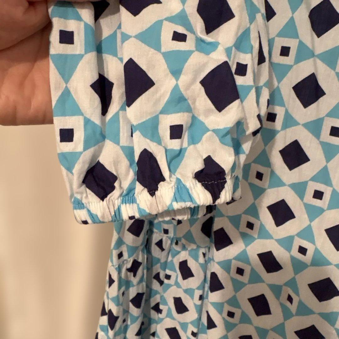 ZARA ジオメトリック柄 ロングワンピース 長袖 — image 5