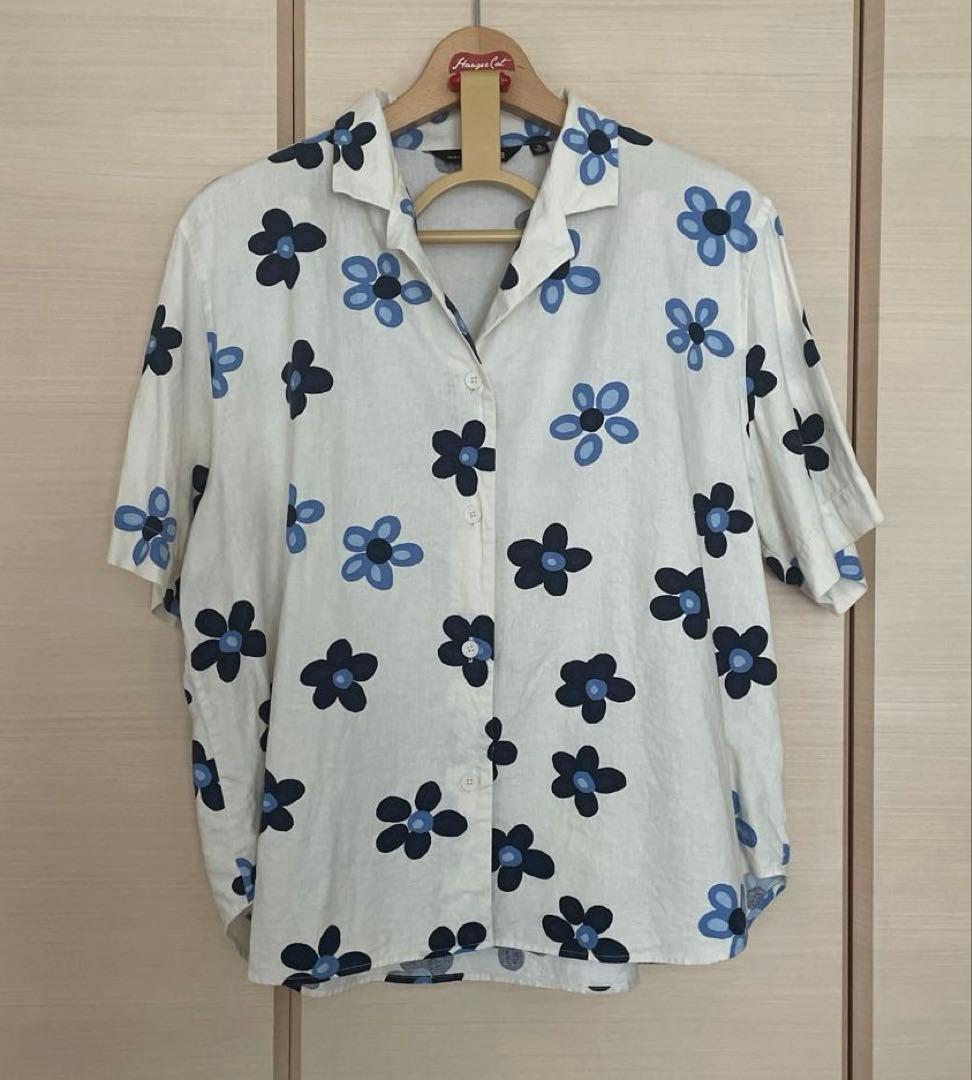 UNIQLO×marimekko♥️リネンブレンド✨️花柄 半袖シャツ&スカート — image 3