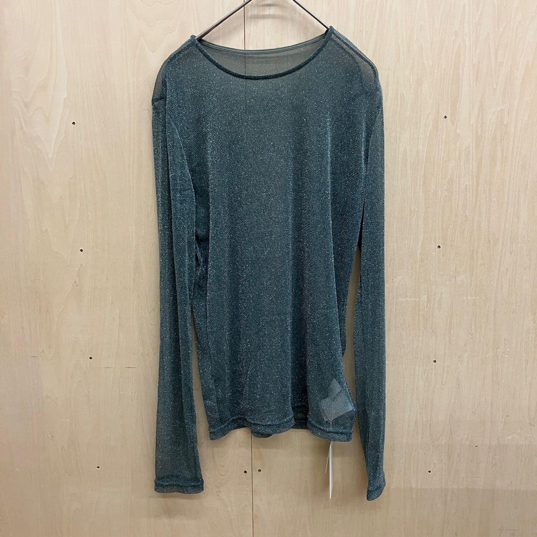 SELECT MOCA セレクトモカ ラメ シアー ロングスリーブ カットソー — image 2