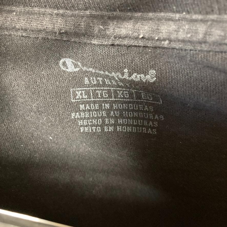 FEKN ブランド Tシャツ 黒 チャンピオン Champion ロゴ 星条旗 — image 3