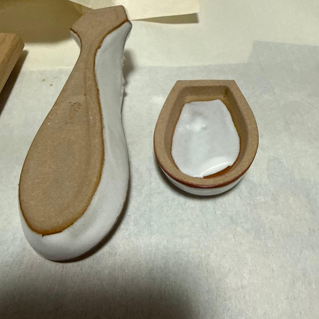赤膚焼　古瀬尭三　香合　正倉院琵琶　茶道具　奈良　新品未使用 — image 4