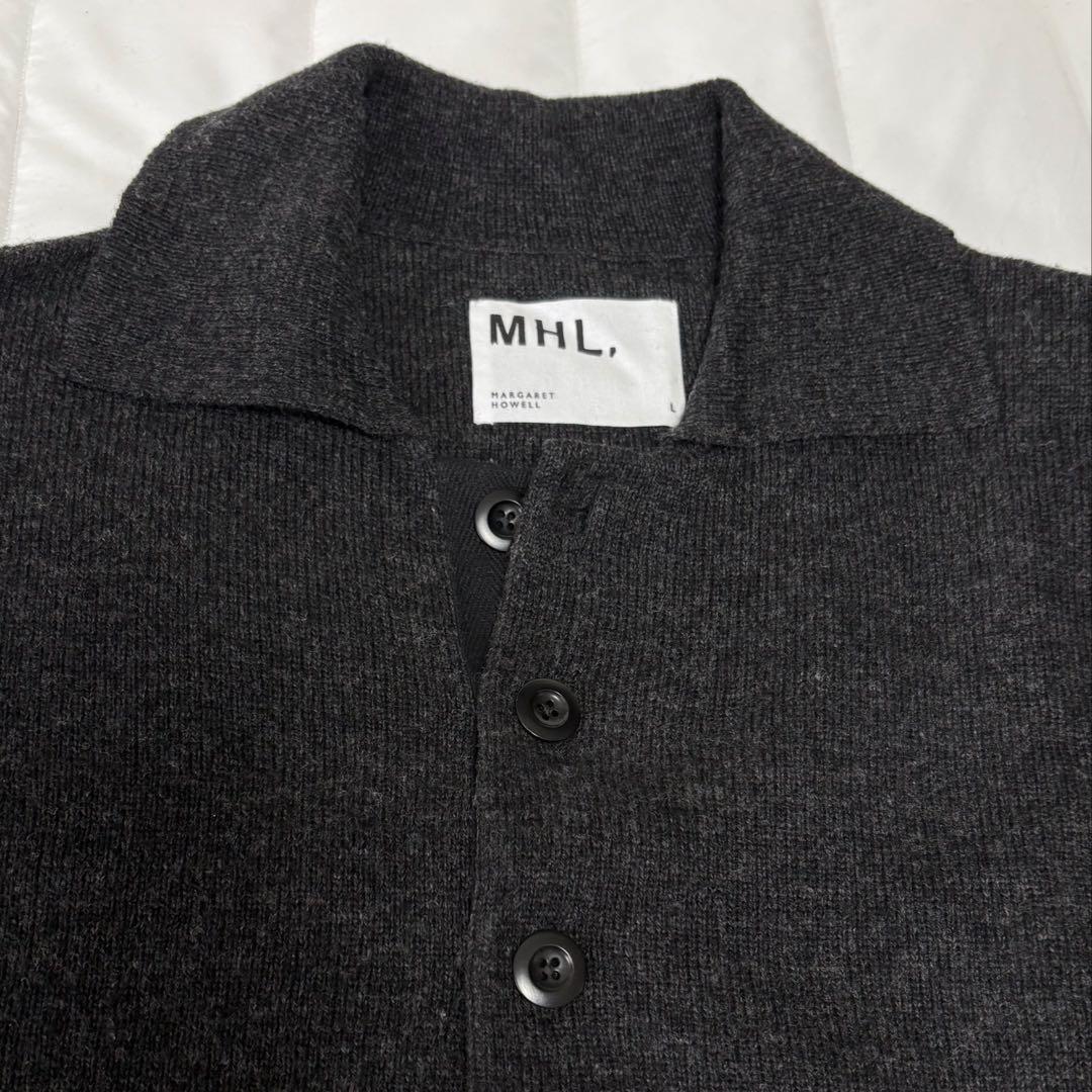 margaret howell MHL ニットポロ スタンドカラー ドライウール — image 2